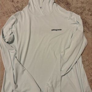 Patagonia Sky Blue Pullover Hoodie NWOT